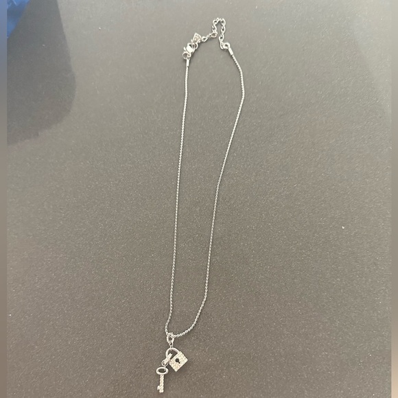 Swarovski crystal lock and key necklace - Picture 2 of 4